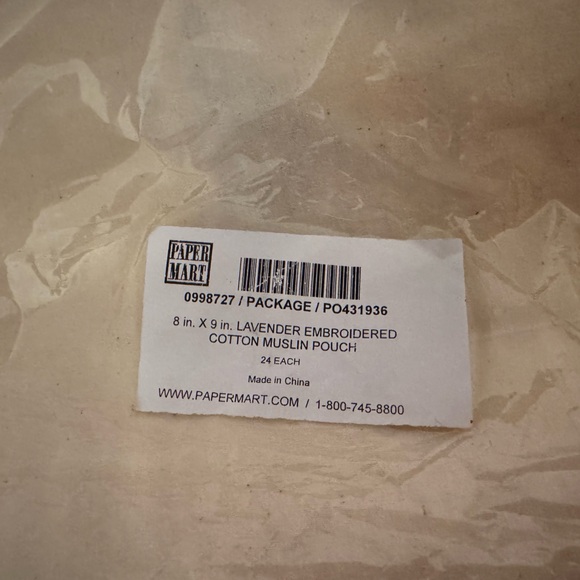 Embroidered Floral Drawstring Pouch Set - Picture 3 of 4